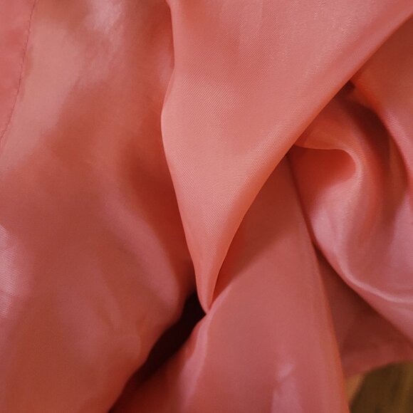 Salmon Petite‎ Silk Skirt - Picture 4 of 4